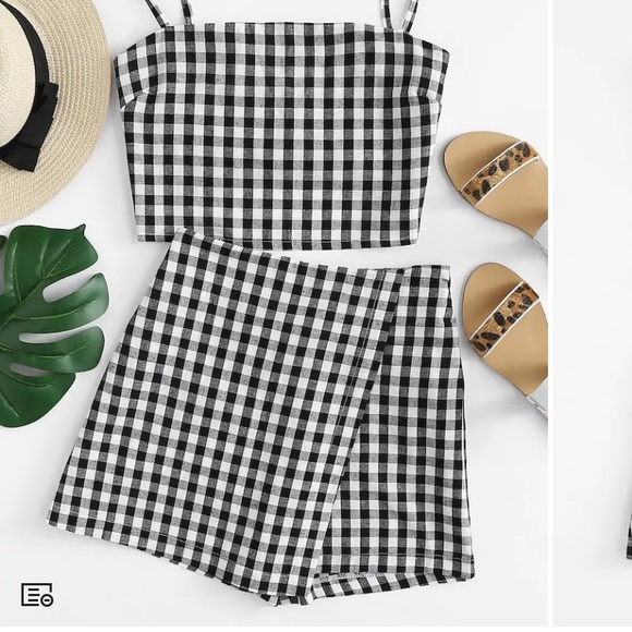 Two Piece Crop Set NWOT - Picture 1 of 3